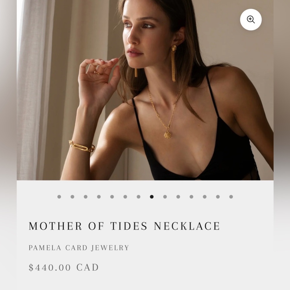 Pamela Card jewellery Mother of Tide necklace